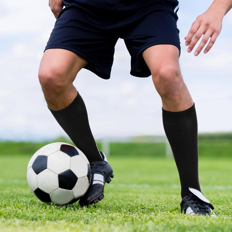 Ultrafun 2/4 Pairs Grip Soccer Socks Non Slip Knee High Compression Soccer Football Socks - Image 5